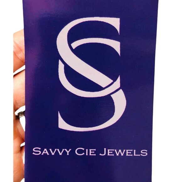 Savvy Cie Jewels Womens Amber Quartz Sterling Silver Conic Teardrop Earrings New - Picture 5 of 8